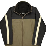 Nautica Striped Jacket - Medium Black Cotton Blend