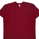Made In USA Blank Gap T-Shirt - 2XL Red Cotton