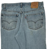 Levis 550 Jeans - 38W 34L Light Wash Cotton