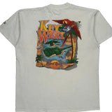 Key West Hard Rock Cafe Graphic T-Shirt - Large White Cotton