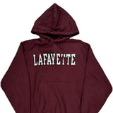 Reverse Weave Champion Lafayette Hoodie - Medium Burgundy Cotton Blend