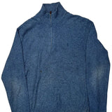 Polo By Ralph Lauren 1/4 Zip - 2XL Blue Wool