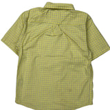 Age 7 Tommy Hilfiger Checked Short Sleeve Shirt - Small Yellow Cotton