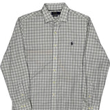 Polo By Ralph Lauren Checked Shirt - Large White Cotton