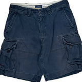 Polo By Ralph Lauren Cargo Shorts - 34W 10L Blue Cotton