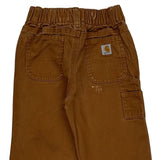 Age 24 Months Carhartt Double Knee Carpenter Trousers - 2XS Brown Cotton