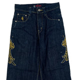 Red Ape Hip Hop Jeans - 26W US 2 Blue Cotton