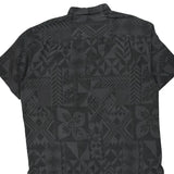 Quiksilver Hawaiian Shirt - XL Gray Cotton