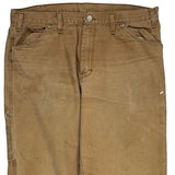 Dickies Carpenter Trousers - 36W 31L Brown Cotton