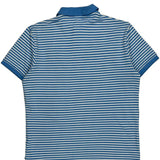 Polo By Ralph Lauren Striped Polo Shirt - Medium Blue Cotton