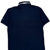 Tommy Hilfiger Argyle Polo Shirt - Large Navy Cotton