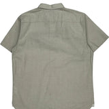 Lacoste Slim Fit Short Sleeve Shirt - XL Grey Cotton