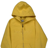 Carhartt Hoodie - Large Yellow Cotton Blend