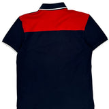 Tommy Hilfiger Spellout Polo Shirt - Large Navy Cotton