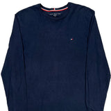 Tommy Hilfiger Long Sleeve T-Shirt - Large Navy Cotton
