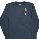 Greentech Industries Inc. Carhartt Long Sleeve T-Shirt - XL Navy Cotton