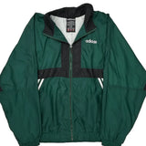Adidas Windbreaker - XL Green Nylon