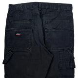 Dickies Double Knee Carpenter Pants - 33W 29L Black Cotton