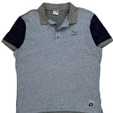 Puma Polo Shirt - XL Grey Cotton Blend