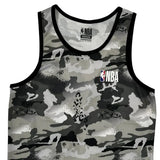 Nba Camo Jersey - Medium Gray Polyester