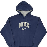 Nike Spellout Hoodie - XL Blue Cotton