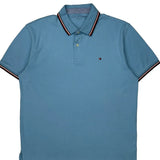 Tommy Hilfiger Polo Shirt - Large Blue Cotton