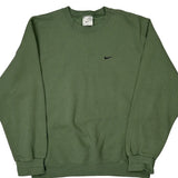 Nike Sweatshirt - Medium Green Cotton