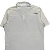 Oakley Striped Polo Shirt - XL Gray Polyester