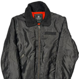 Ma-1 Southpole Sherpa Collar Bomber Jacket - Large Black Polyester