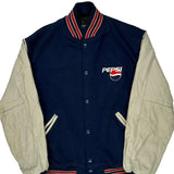 Holloway Varsity Jacket - XL Beige Wool Blend
