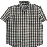 Carhartt Checked Short Sleeve Shirt - XL Grey Cotton