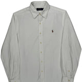 Polo By Ralph Lauren Shirt - Medium White Cotton