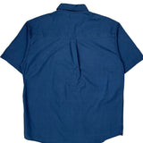 Carhartt Short Sleeve Shirt - Large Blue Cotton