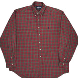 Ralph Lauren Checked Flannel Shirt - XL Green Cotton