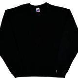 Russell Athletic Sweatshirt - Large Black Cotton