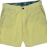 Tommy Hilfiger Chino Shorts - 34W 9L Yellow Cotton