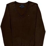 Tommy Hilfiger Sweater - Medium Brown Cotton Blend