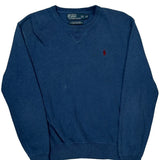 Polo By Ralph Lauren Sweater - Small Blue Cotton