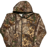 Realistic Camo Pattern Red Head Camo Hoodie - Large Brown Polyester
