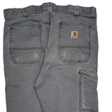 Carhartt Carpenter Pants - 34W 34L Gray Cotton Blend