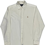 Ralph Lauren Shirt - Medium White Cotton