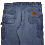 Carhartt Double Knee Carpenter Pants - 38W 30L Blue Cotton