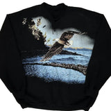 Unbranded Henley Graphic Sweatshirt - XL Black Cotton