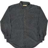 Tommy Bahama Checked Shirt - XL Gray Silk