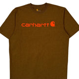Carhartt T-Shirt - Large Brown Cotton
