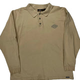 Harley Davidson Polo Shirt - XL Beige Cotton