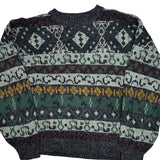 Sears Sweater - Large Multicoloured Acrylic Blend