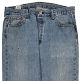 501 Levis Jeans - 36W 30L Light Wash Cotton