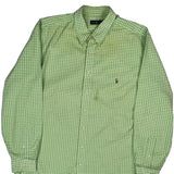 Ralph Lauren Checked Shirt - 2XL Green Cotton
