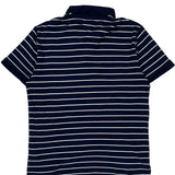 Striped Polo By Ralph Lauren Slim Fit Polo Shirt - Large Blue Cotton
